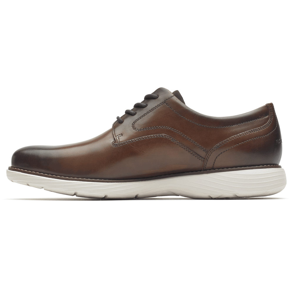 Rockport Mens Oxfords Brown - Garett Plain Toe - UK 975-NJFWCT